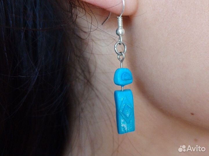 Серьги из полимерной глины