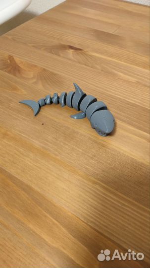 Акула подвижная 3d