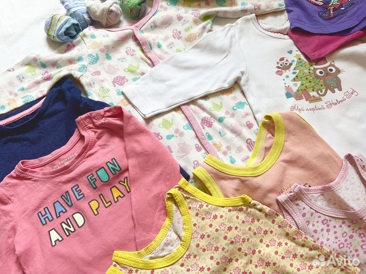 Вещи пакетом на девочку 68 74