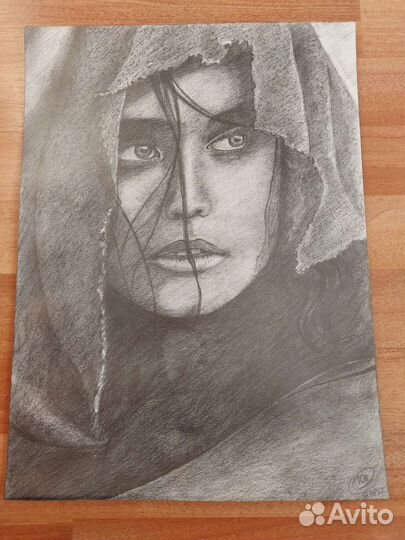 Картина графика портрет