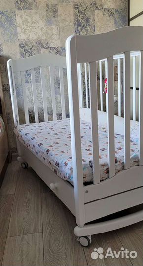 Детская кровать качалка из бука Гандылян 