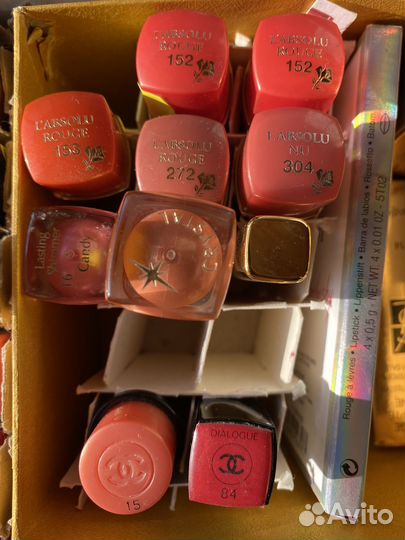 Губная прмада Блески Диор и Живанши Лоран лаудер