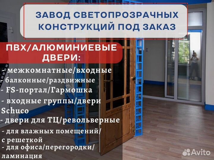 Двери пластиковые, пвх, все виды дверей
