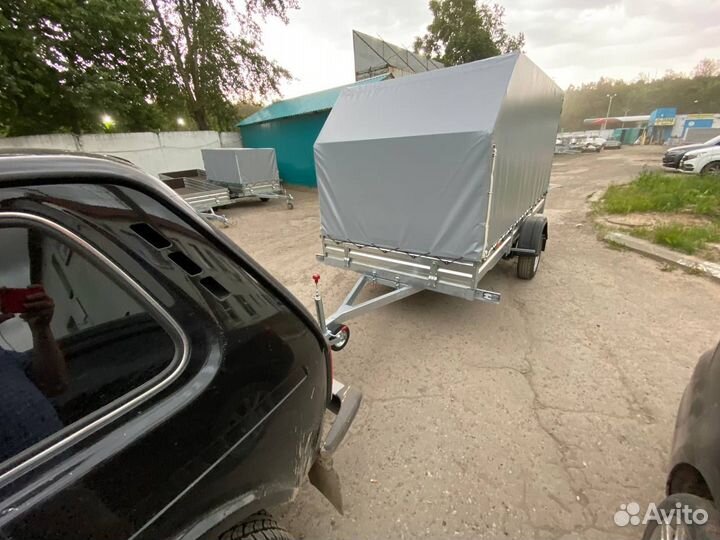 Прицеп 817717.022 для снегохода с тентом аэро 150