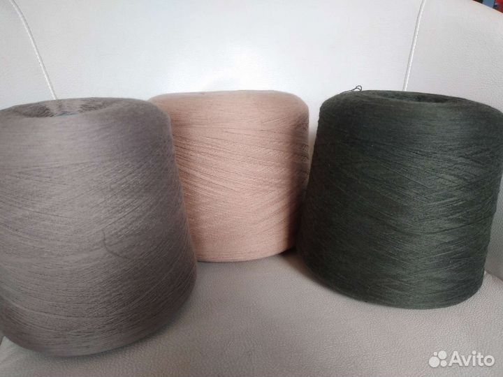 Пряжа бобинная итальянская полушерсть 50/50