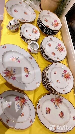 Cmielow Польша 1957 г. Столовый сервиз 37 пред