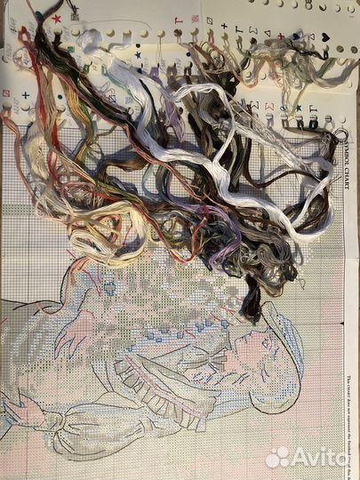 Остатки наборов для вышивания