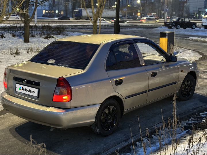 Hyundai Accent 1.5 МТ, 2005, 193 000 км