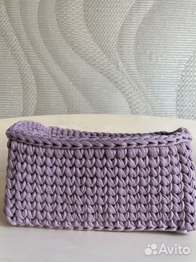 Корзина интерьерная из трикотажной пряжи