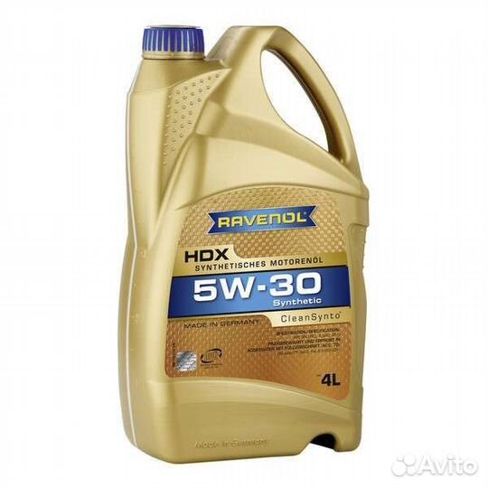 Моторное масло Ravenol HDX SAE 5W-30 (4 л.)