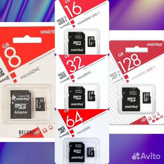 Карта памяти MicroSD Ассортимент