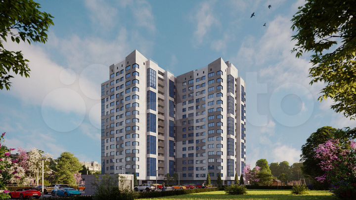2-к. квартира, 67,4 м², 3/16 эт.