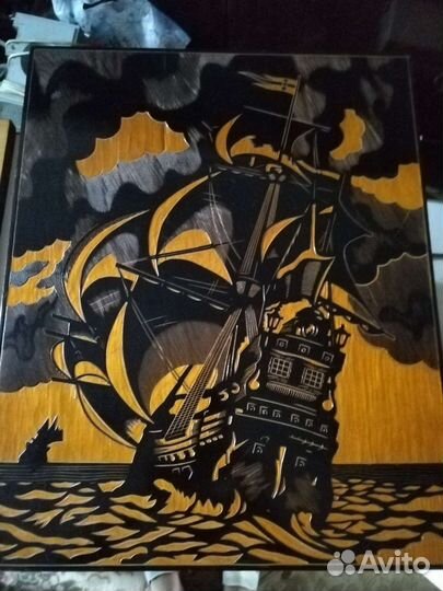 Картина резьба по дереву