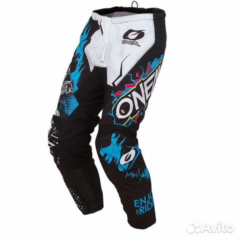 Мотоштаны Oneal Element-villain-pants black-blue