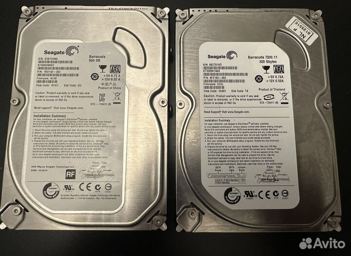 Жесткий диск Seagate Barracuda 500gb и 7200.11