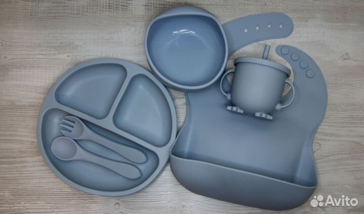 Силиконовая детская посуда