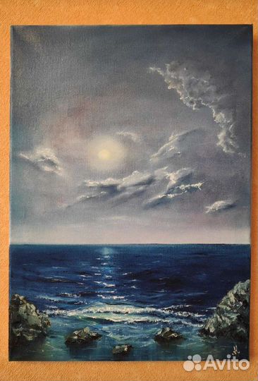 Картина маслом 46см*33см, холст на подрамнике. Лак