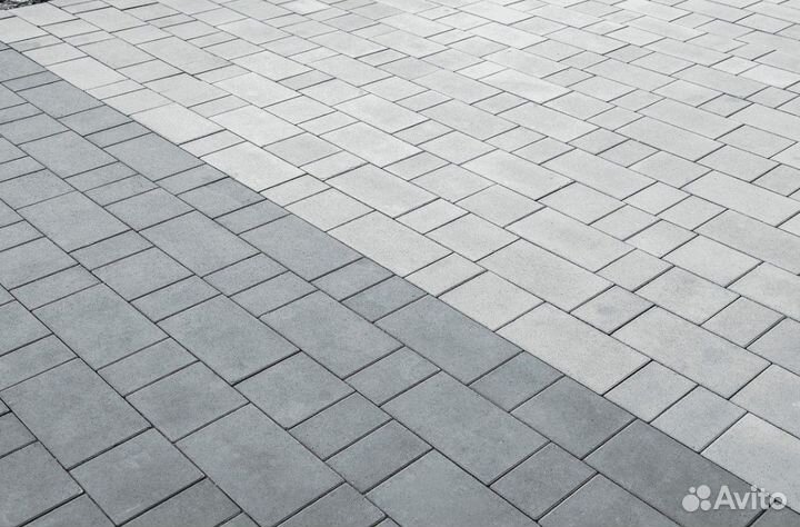 Тротуарная плитка белая