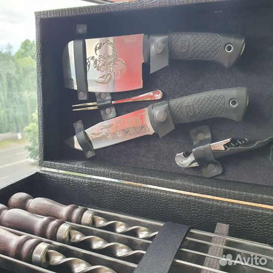 Шашлычный набор Кизляр #8 чёрный