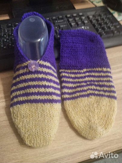 Носки мужские шерстяные, следки женские, пинетки