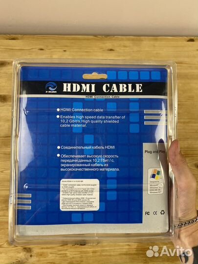 Кабель hdmi hdmi 10 метров новые 1.4 версия