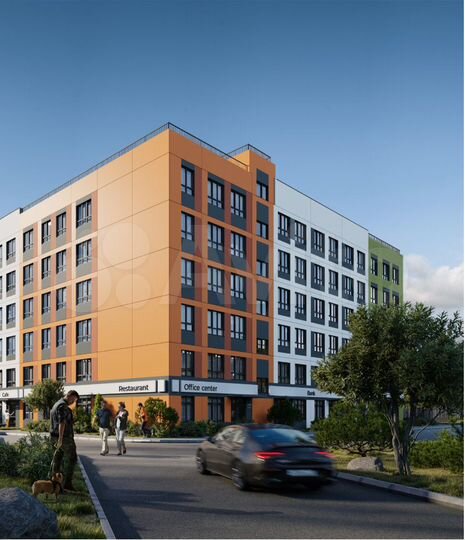 1-к. квартира, 34,2 м², 1/6 эт.