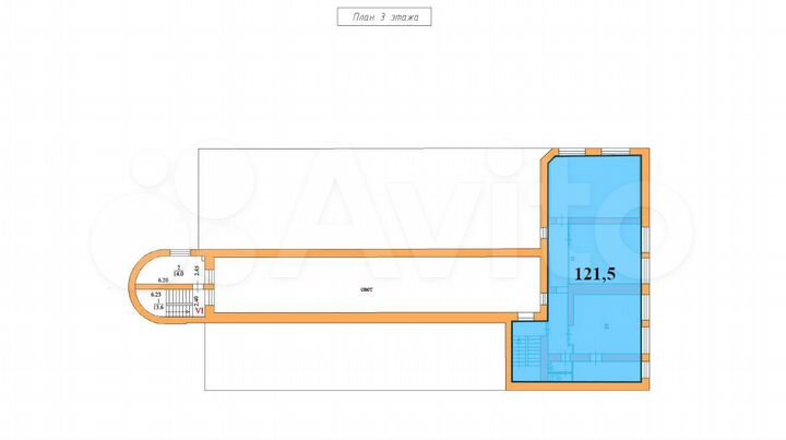 Свободного назначения, 121.5 м²