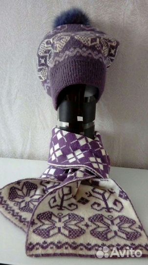 Комплект шапка, шарф