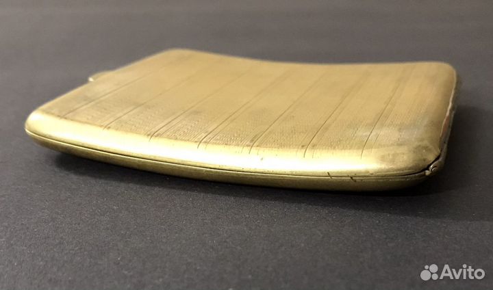 Редкий Портсигар 30х годов Винтаж под золото