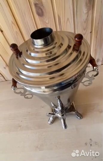 Самовар 5 литров на дровах с трубой