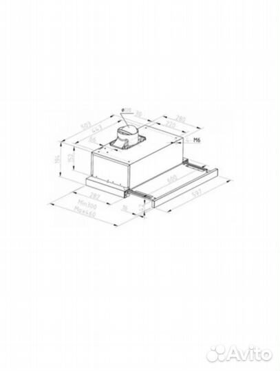 Встраиваемая вытяжка haier (новая)