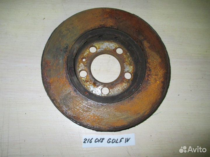 Диск тормозной передний (Volkswagen Golf)