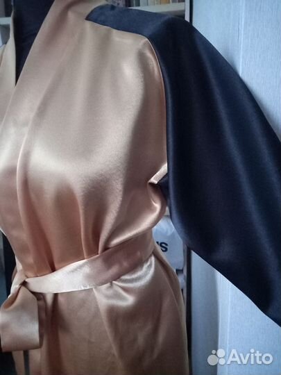 Халат женский шелковый