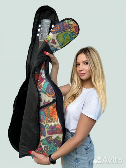 Утепленный чехол для гитары акустической