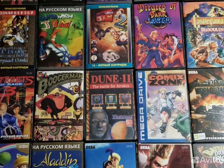 Картриджи для sega 16 bit