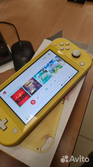 Nintendo switch lite прошитая + microsd 128gb