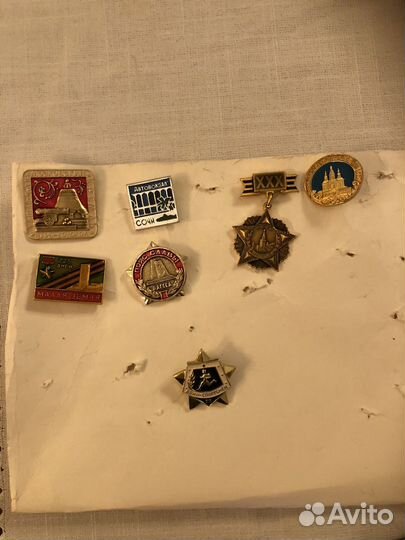 Значки СССР - воин спортсмен