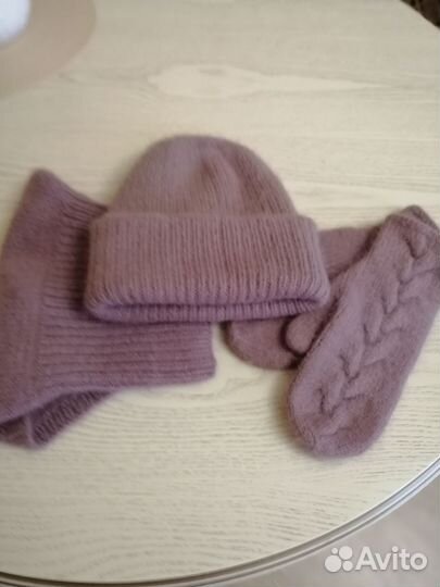 Шапка, варежки, снуд