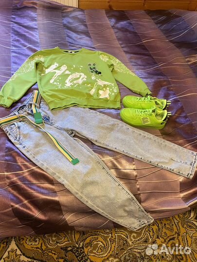 Комплект вещей 134 р с кроссовками