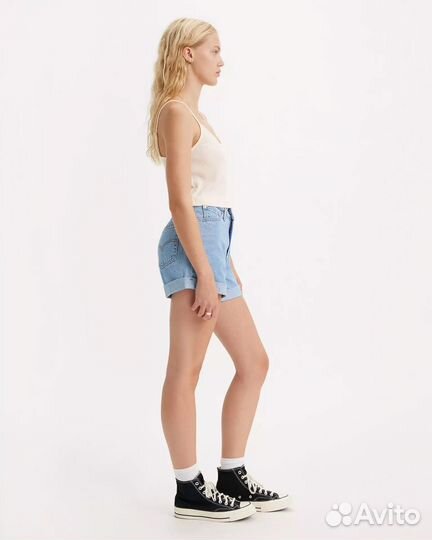 Шорты Levis Rolled 80s Mom, Medium Wash