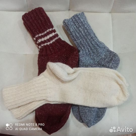 Носки ручного вязания