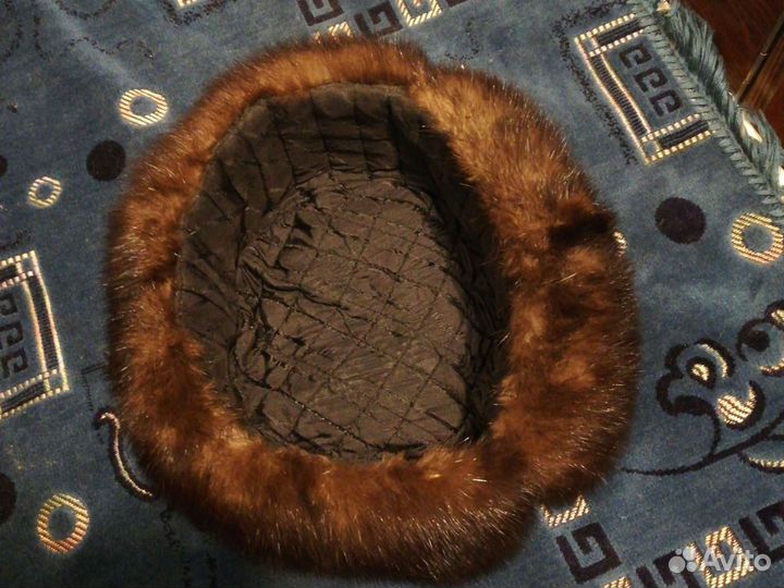 Норковая шапка мужская 55 64