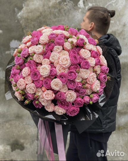 Букеты из роз пионовидные розы с доставкой