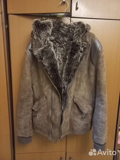 Дубленка натуральная мужская 50 размер