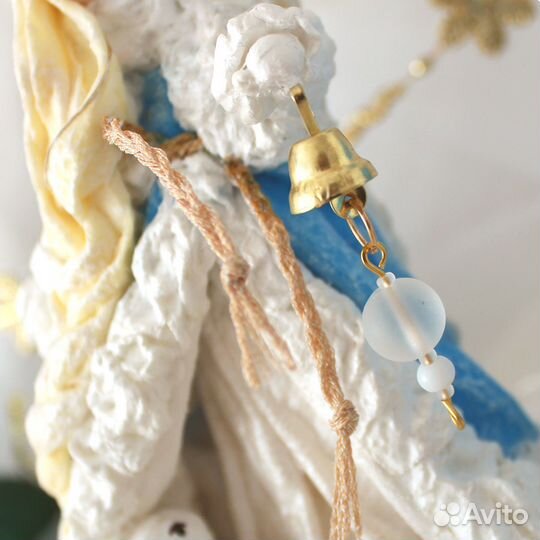 Дедушка Мороз со Снегурочкой. Ватная игрушка