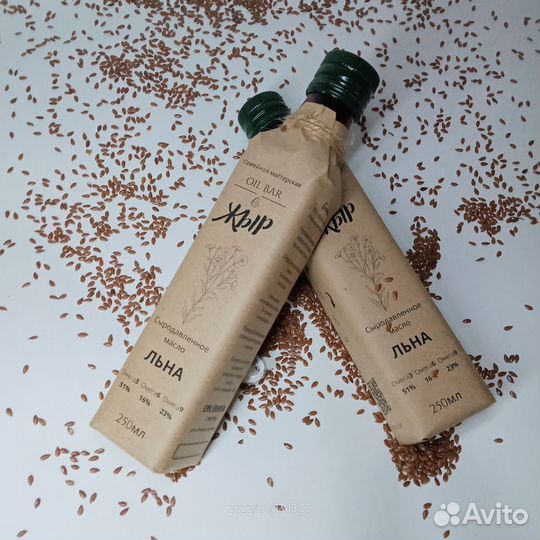 Льняное масло холодного отжима