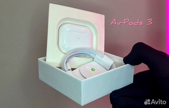 AirPods 2 / 3 (новые, ростест, бонус чехол)