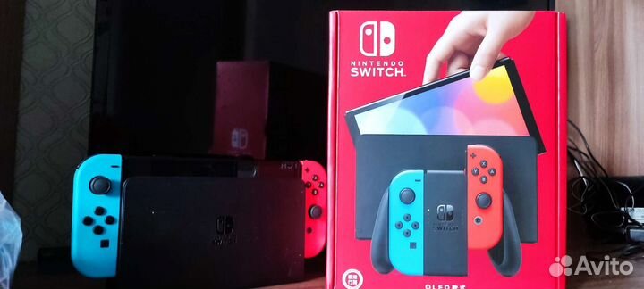 Игровая приставка nintendo switch oled neon 64 gb