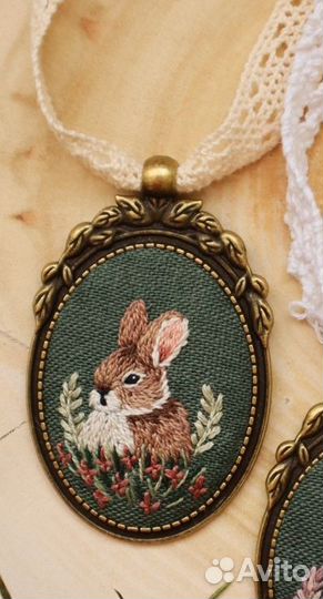 Зайчик кулон
