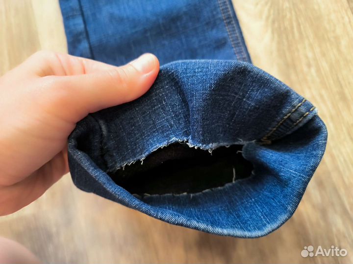 Мужские джинсы утеплённые